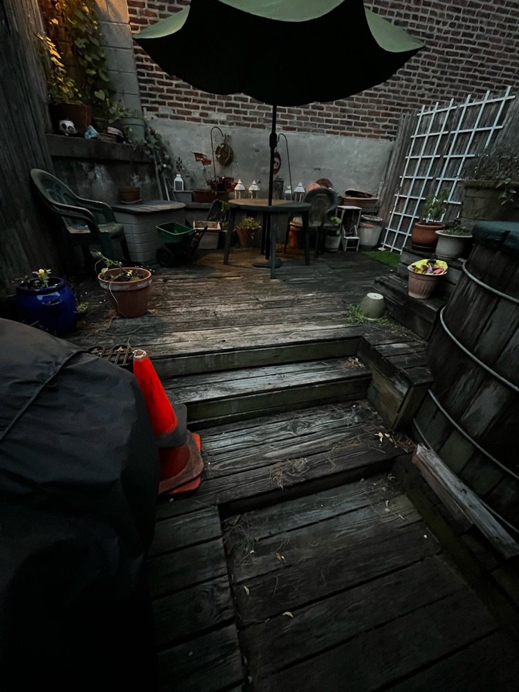 Before and after view of a basement cleared of junk by We Love Junk in Philadelphia, PA.
