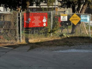 A large pile of cardboard boxes and trash bags ready for junk removal by We Love Junk in Philadelphia, PA.