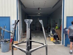 An empty warehouse space after a commercial cleanout service by Two Men and a Junk Truck in Columbus, OH.