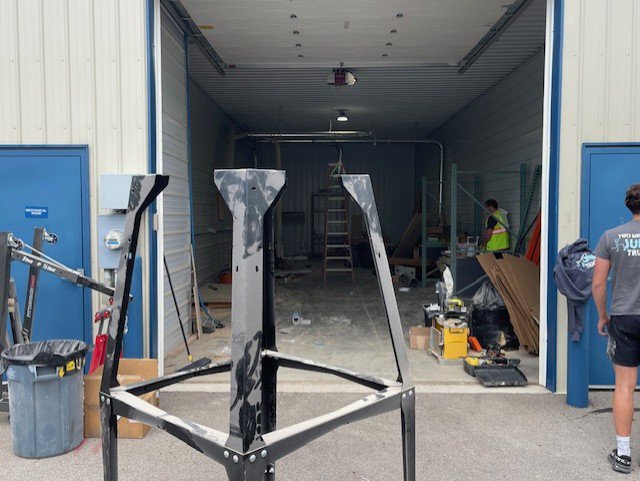 An empty warehouse space after a commercial cleanout service by Two Men and a Junk Truck in Columbus, OH.