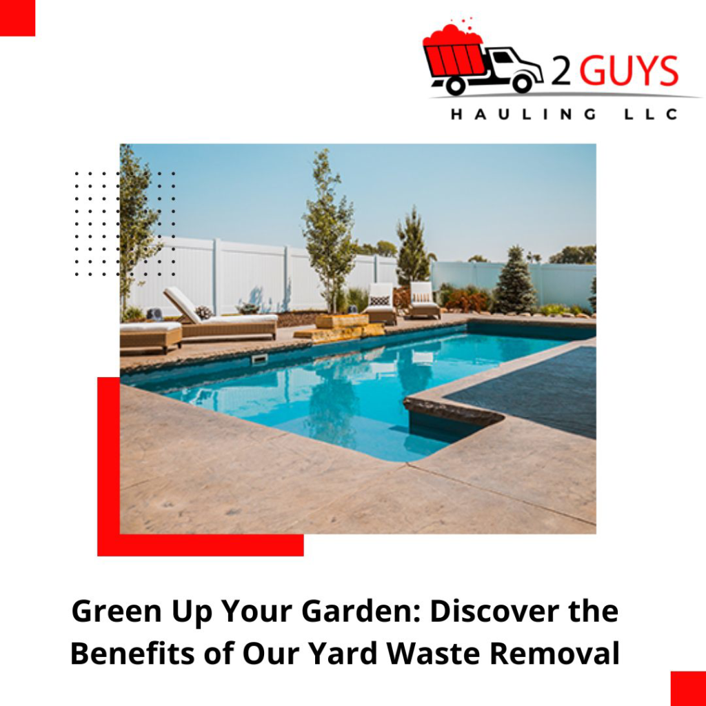 A large red roll-off dumpster truck used for junk removal by 2 Guys Hauling in Columbus, OH.