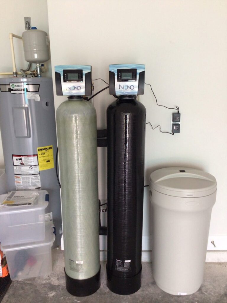 Installation of a water softener system and water heater by David Gray- Electrical Plumbing Heating & Air in Jacksonville, FL
